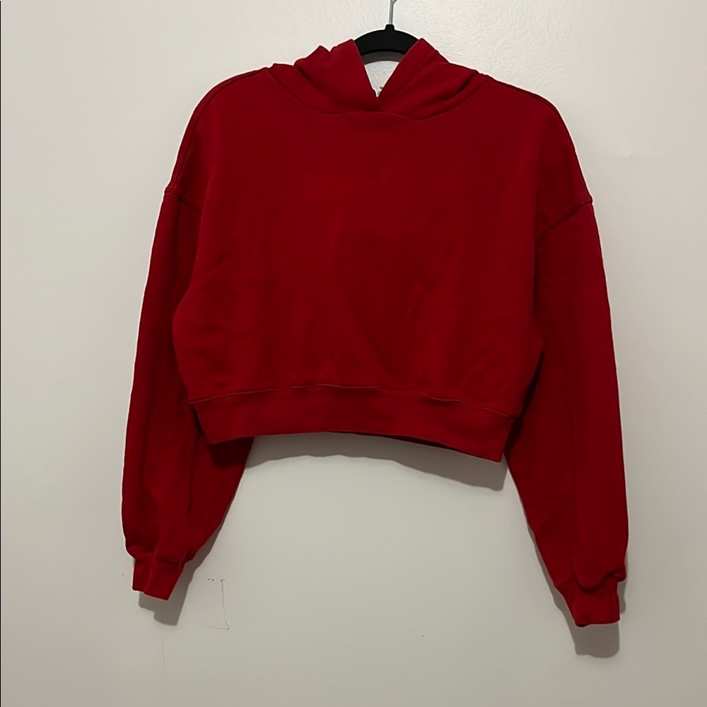 H&M Red Women's Cropped Hoodie